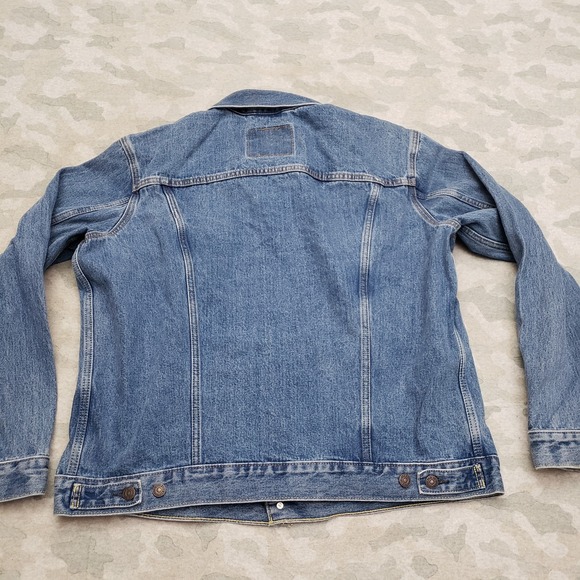 Levi's Trucker Jacket Mens XL Blue Type 3 Denim Medium Wash - Picture 7 of 10